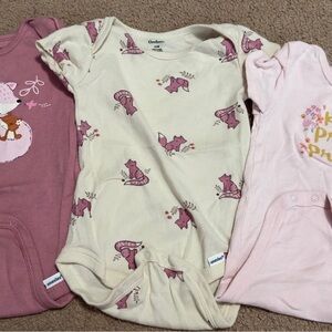 Cute Gerber Baby Girl Onesies.